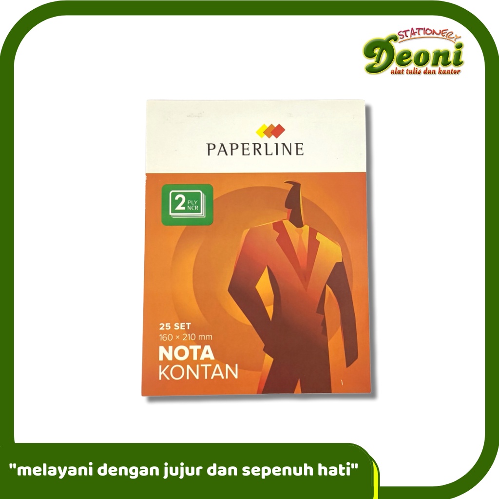 

PAPERLINE Nota Kontan 160 X 210mm 25 Set 2 Ply Besar