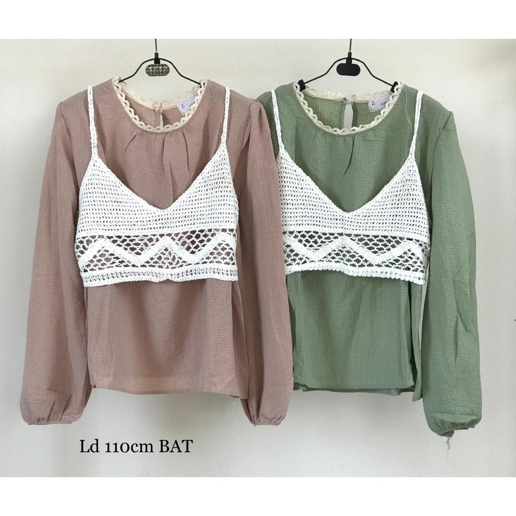 ATASAN WANITA PLUS ROMPI IMPORT BAT