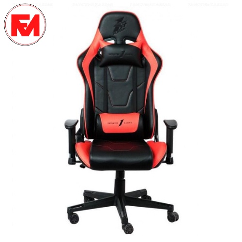 KURSI GAMING 1STPLAYER GAMING CHAIR FK2 - BLACK RED - LUMBAR MASSAGE -