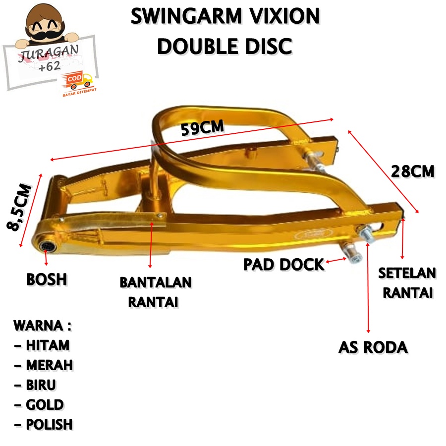 Swingarm Yamaha VIXION NVA NVL Double Disc Swing Arm VIXION Supertrack