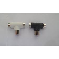 Jack Antena TV T plastik / Paralel Antena TV / Cabang TV