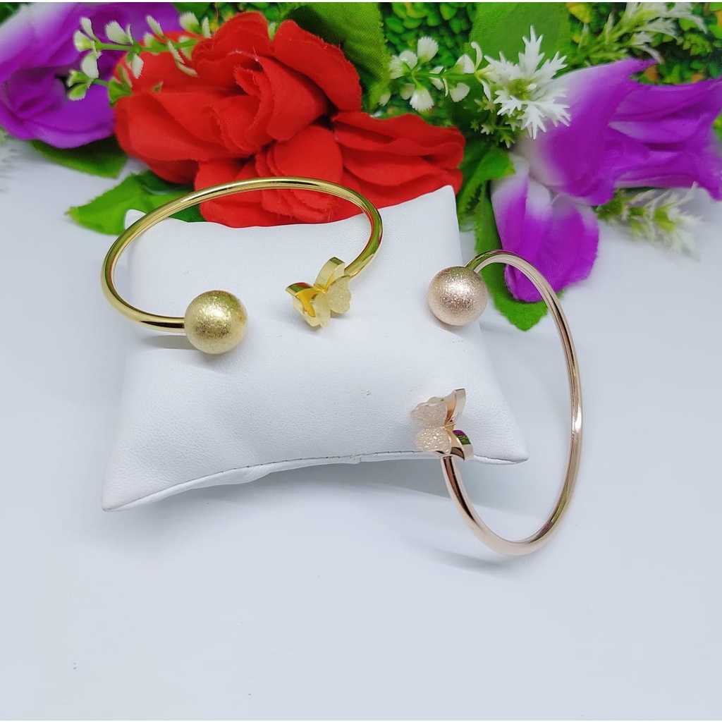 Titanium gelang wanita perhiasan fashion 0081.0082