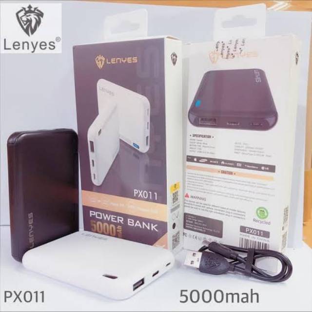 Power Bank Lenyes Real 5000mah PX-011 ORIGINAL