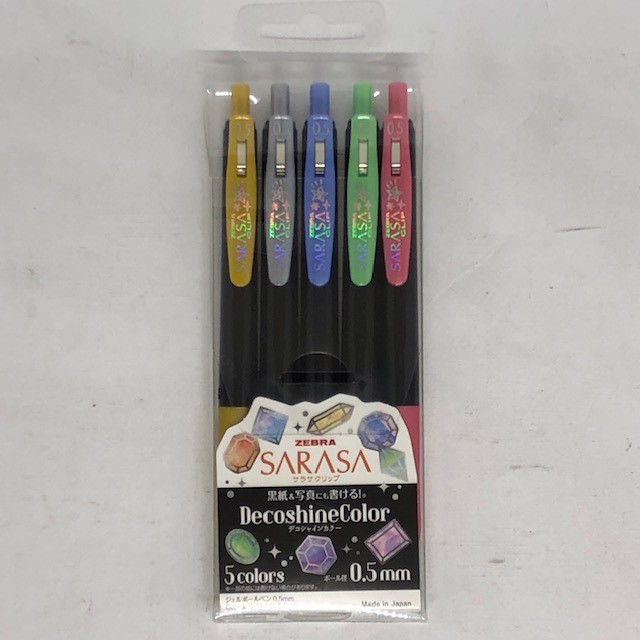 

ZEBRA SARASA PEN DECOSHINE COLOR 0,5 SET 5