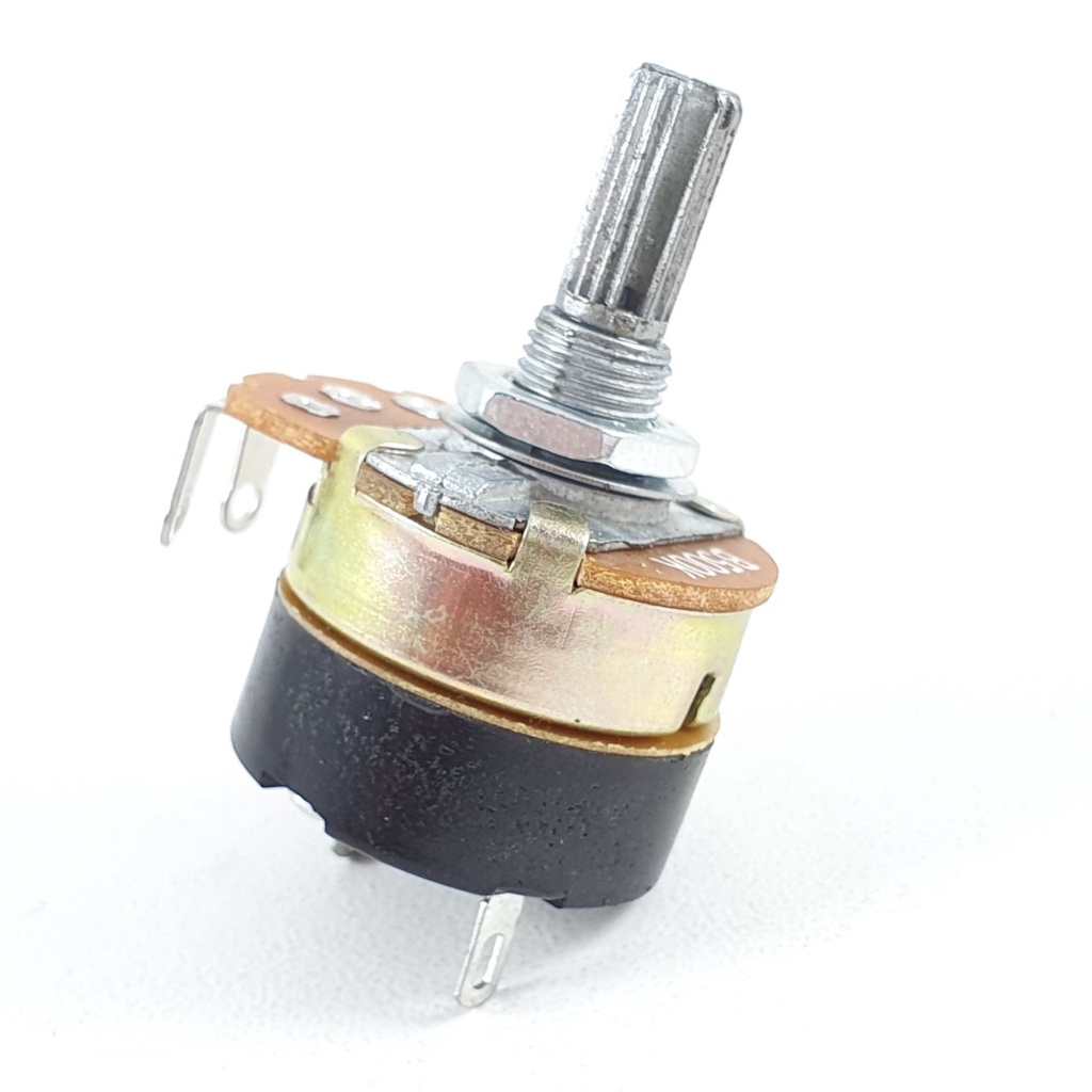 Potensio Dimmer Besar 3 pin 500k Drat Mono Kaki 3 Tekuk Dimer On Off 504
