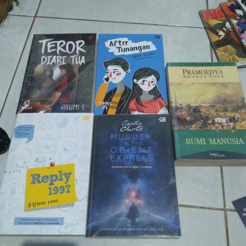 [PRELOVED/ NOVEL BEKAS] Agatha, Bumi Manusia, Reply 1997, After Tunangan, Teror Diari Tua