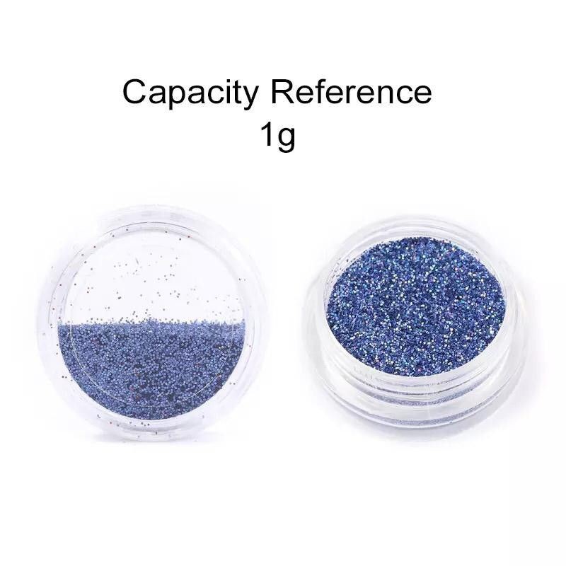 ROSALIND Bubuk Glitter Holographic Warna Untuk Dekorasi Nail Art Murah
