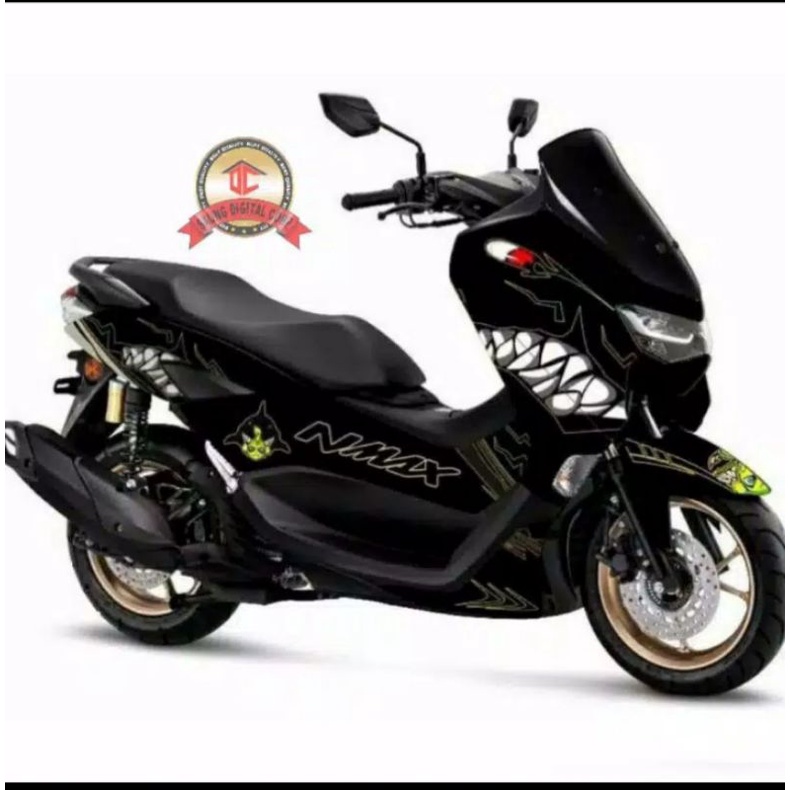 Sticker decal full body Yamaha Nmax hitam