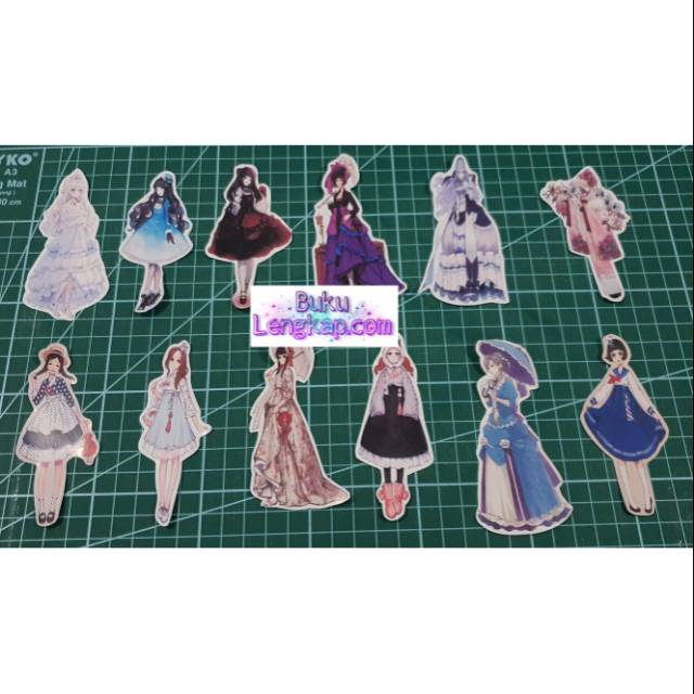 

1 set Bookmark / pembatas buku girl 2020 01