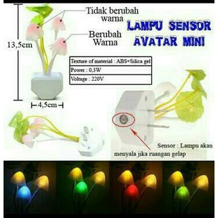 Lampu tidur Avatar Bunga Jamur