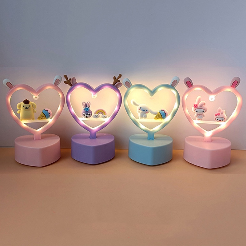 Lampu Meja Bentuk Kartun Hello Kitty My Melody Untuk Hadiah Ulang Tahun