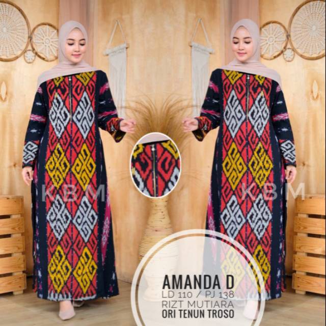 Gamis amanda ori tenun troso jepara