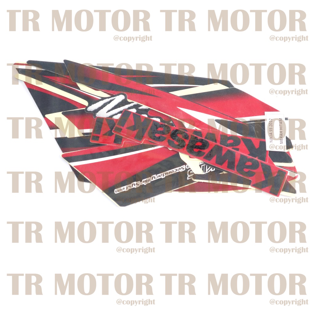 Stiker Motor Ninja SS 2012 Sticker Striping Lis Full Set Motor