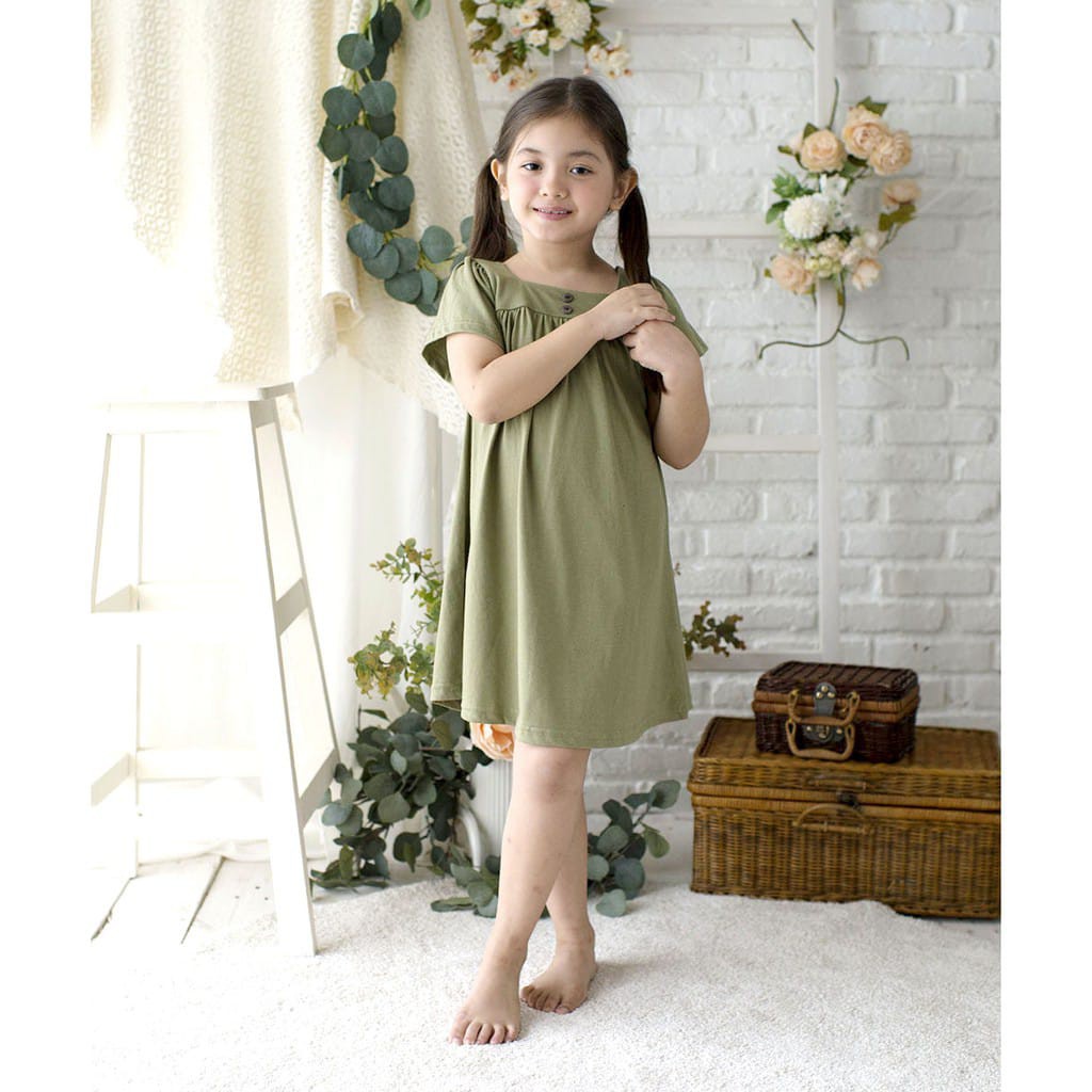 KOTTONVILLE DRESS ANAK PEREMPUAN Takoyakids Yura Dress 1-8 tahun