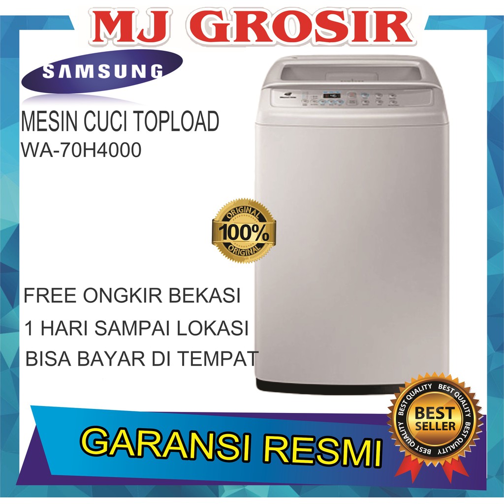 MESIN CUCI SAMSUNG WA70H4000 7KG 1 TABUNG 70H4000 7 KG DIAMOND DRUM