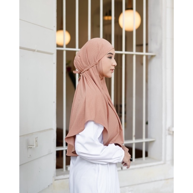 Koyu Hijab Instan Bergo Jersey Premium Liliana