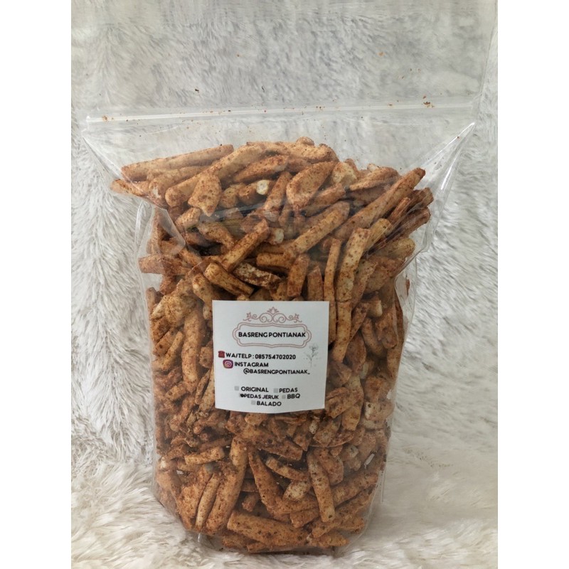 Stik Basreng Kemasan 1/2 KG | BASRENGPONTIANAK-Pedas Jeruk