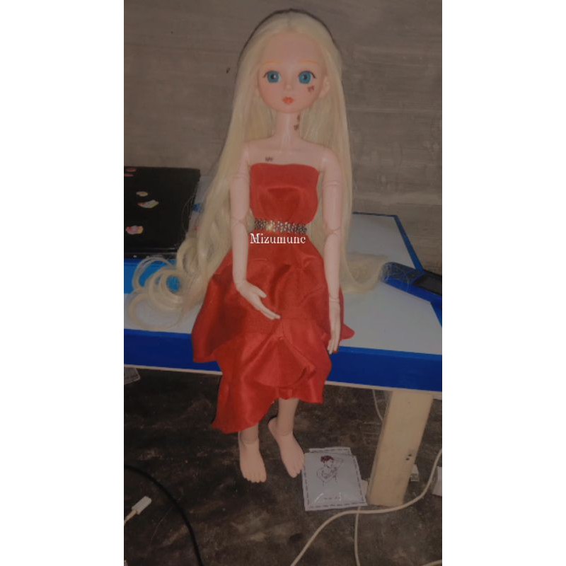 bjd doll 1/3 boneka, pivotal 60cm, wig bjd,rambut bjd,mata bjd, barbie boneka untuk anak,mainananak