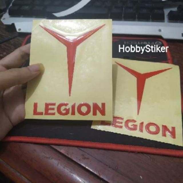 Stiker lenovo legion timbul gaming laptop komputer