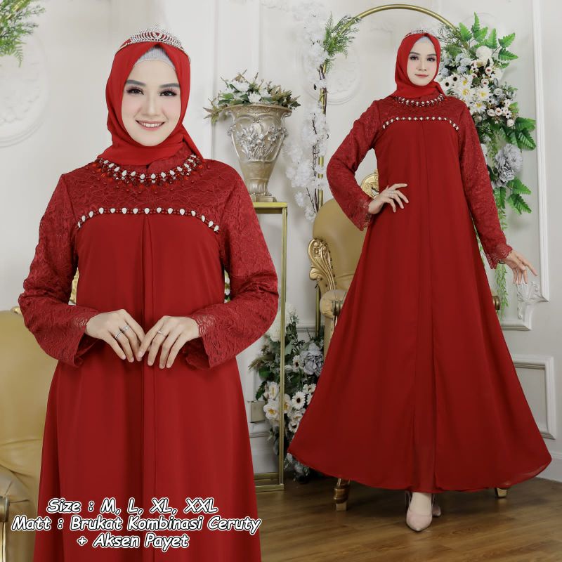 (COD)GAMIS BROKAT SERUTY~GAMIS BROKAT~GAMIS SERUTY~GAMIS BROKAT TILLE~GAMIS TERBARU~GAMIS PESTA MODE