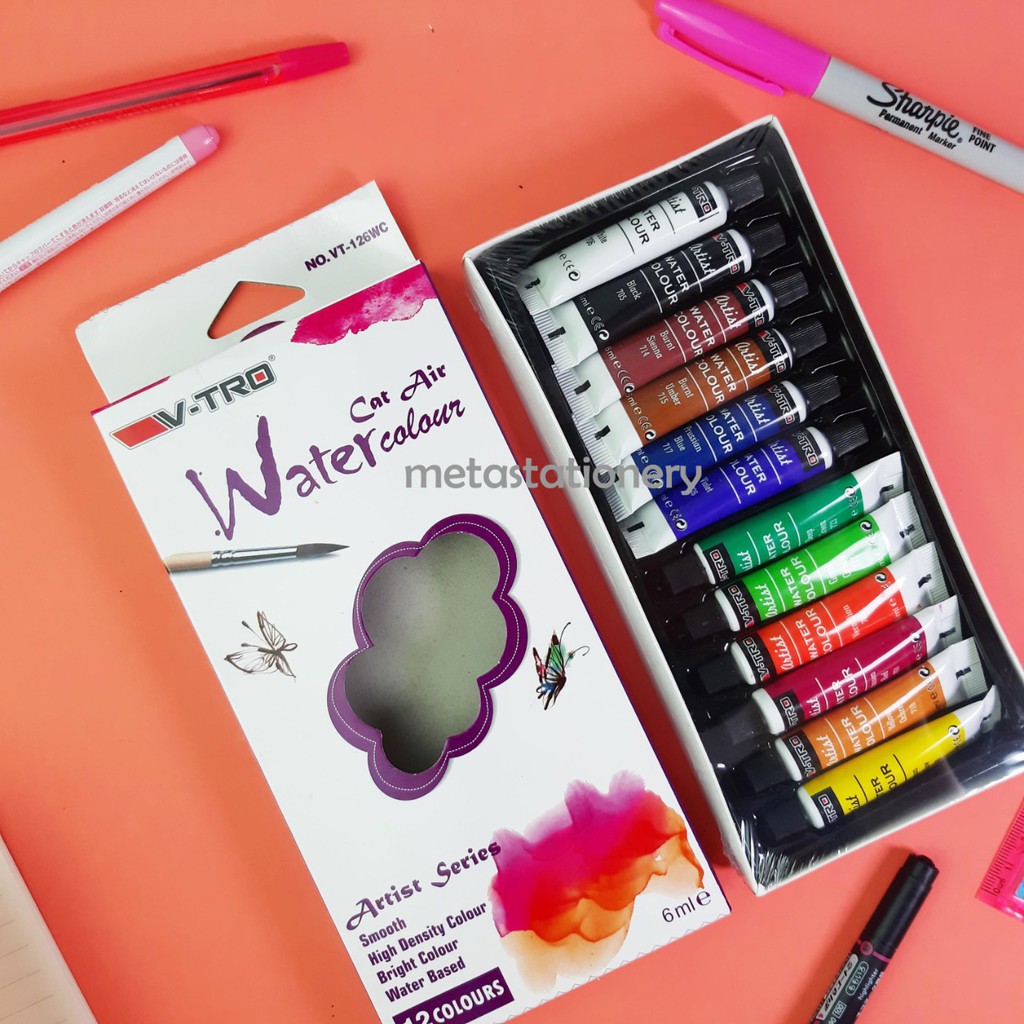 

Cat Air Watercolor Vitro 12 warna