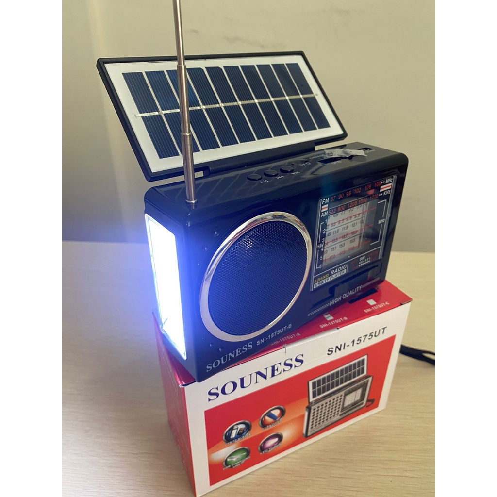 Souness Radio SNI-1575UT B With Solar Panel