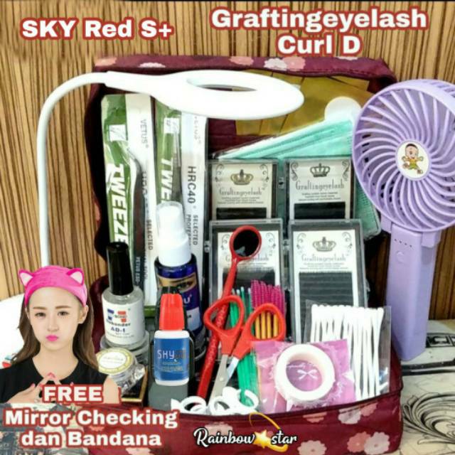 Paket Super Duper Eyelash Extension Grafting Curl D