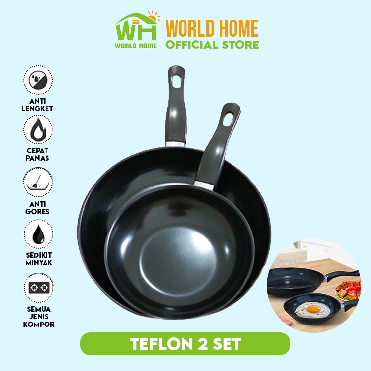 Big Promo Paket Hemat Panci Set 5 in 1 Panci Teflon serbaguna Fry Pan Milk Pan Murah