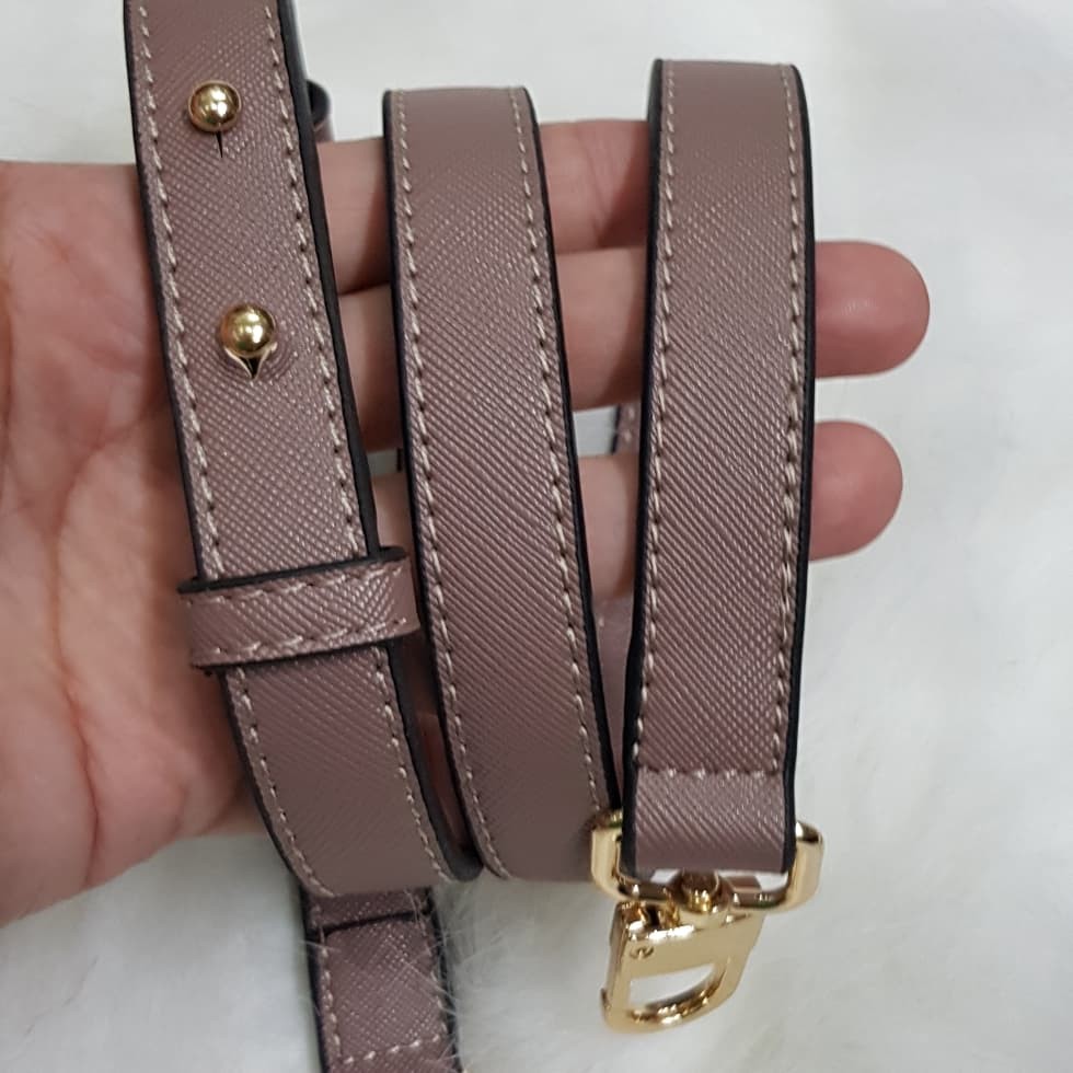 Maura slim 1.8cm saffiano adjustable bag strap