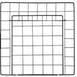 DIY Kandang Hewan Peliharaan / Kandang Kucing Hamster / Kandang Anjing-Pintu Hitam 1pcs