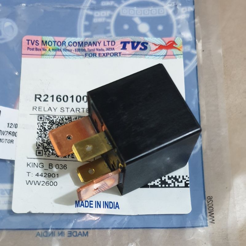 Relay kaki 4 starter TVS KING / TVS KARGO BOX / TVS PICK UP (TVS RODA 3)-3