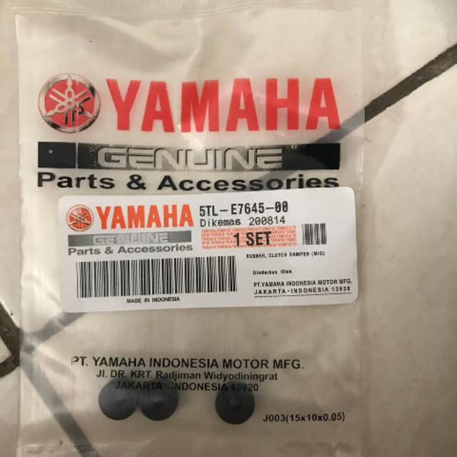 Karet ganda /rubber clutch damper Yamaha Mio matic 5TL E7645 00