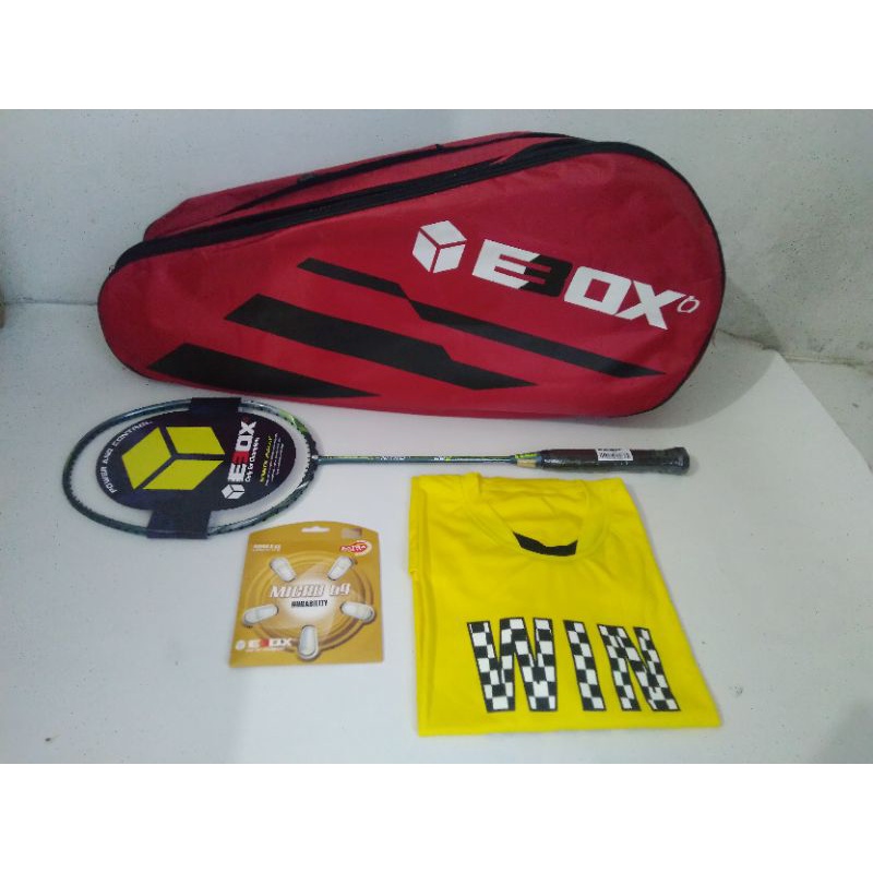 RAKET  EBOX NITRO 28 V ISION BONUS SENAR EBOX.  TAS EBOX.  KAOS & GRIP