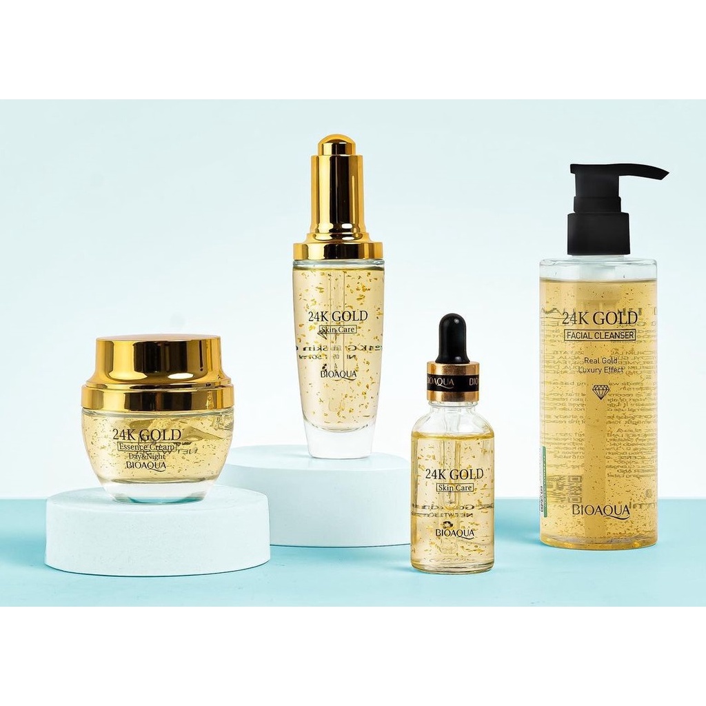 ✦SINAR✦ Bioaqua Bio Aqua 24K Gold  Series | Eye Cream - Facial Wash - Essence Cream - Serum