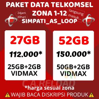 Hot Promo Paket Telkomsel 52gb 4gb 10gb 15gb Shopee Indonesia