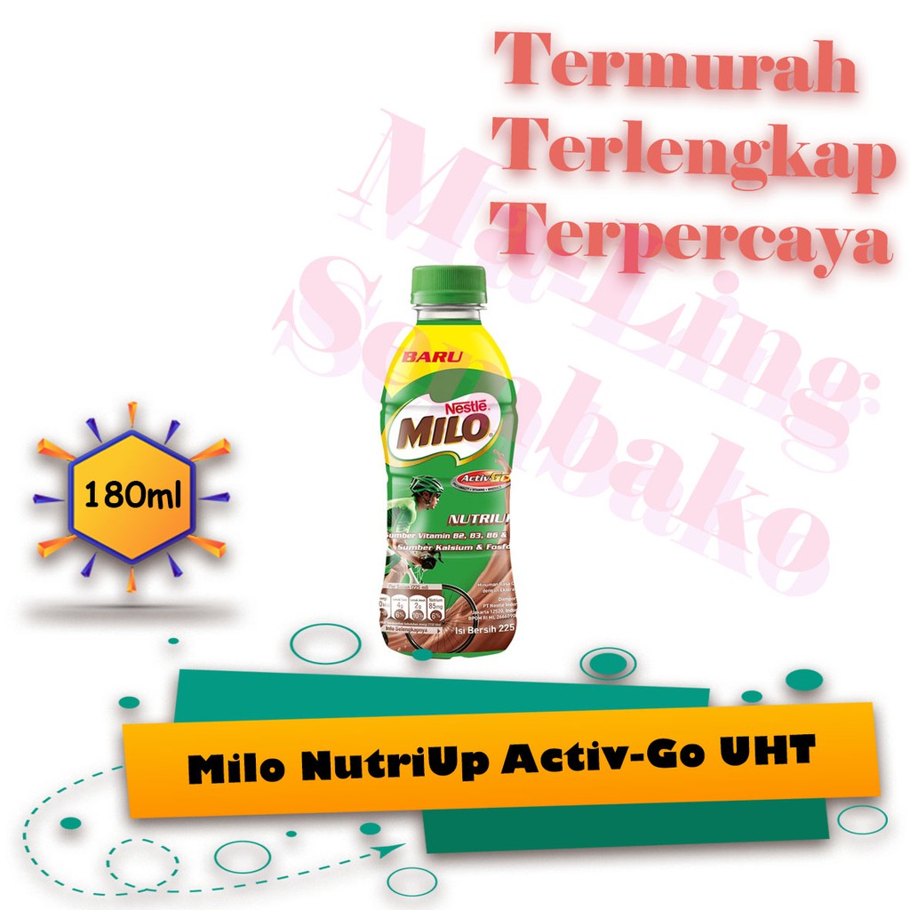 

MILO HEALTY DRINK UHT ACTIV-GO 180ML, Susu Cokelat, Susu Kotak, Susu Anak, Minuman, Milo UHT