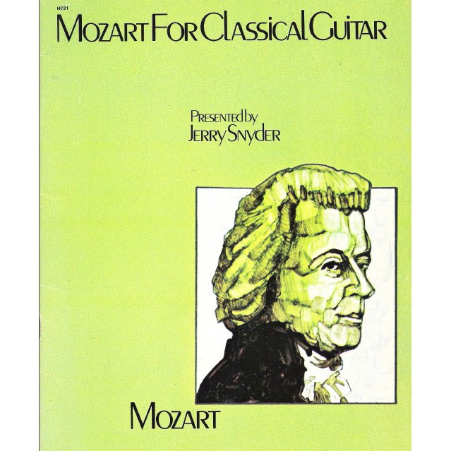 BUKU GITAR KLASIK MOZART-mozart for classical guitar-BUKU MUSIK KLASIK