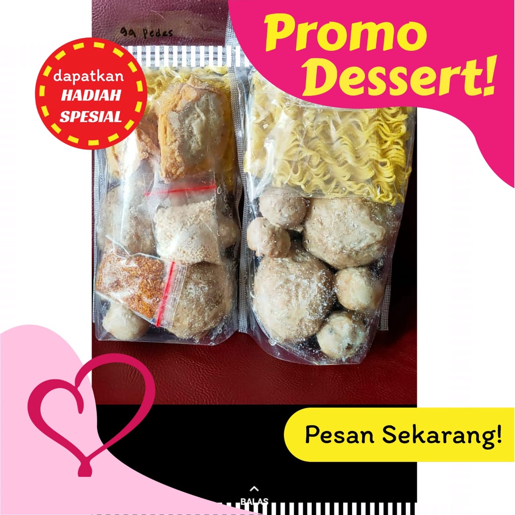 

promo bakso isi daging sapi super pedas hot jeletot