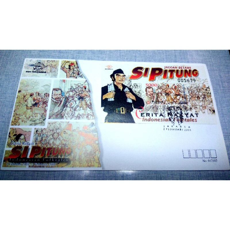 

Perangko Sampul Hari Pertama Jagoan Betawi Sipitung edisi terbatas