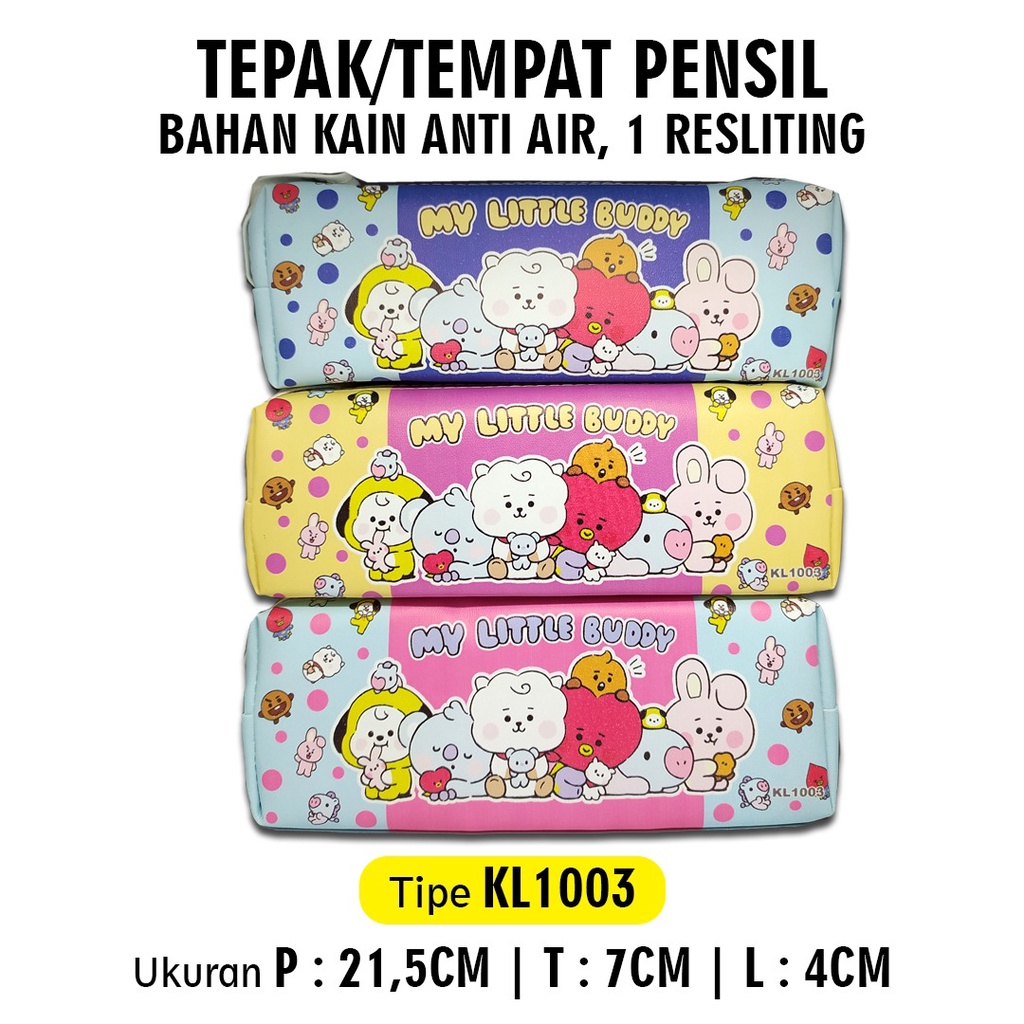 

KOTAK PENSIL RESLETING / KOTAK PENSIL POUCH / KARAKTER KARTUN KL1003