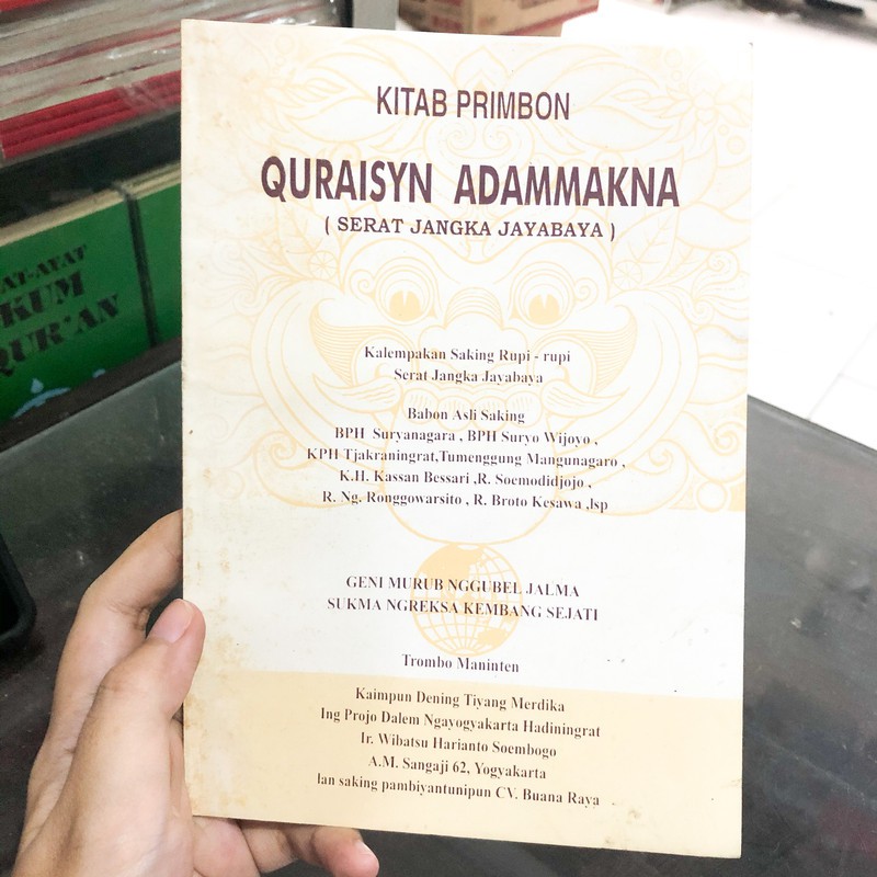 Buku Kitab Primbon Quraisyn Adammakna (Serat Jangka Jayabaya)