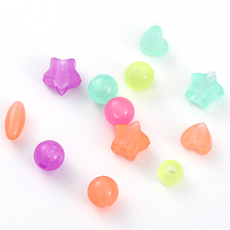 Mix Size 64-158Pcs Strong Luminous Beads Glow In The Dark Fishing Loose Spacer Beads for Jewellery Marking DIY Necklace Bracelet