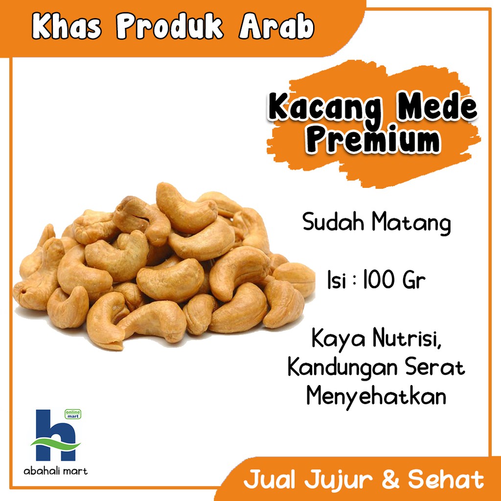 Kacang Mede Mete Premium 100gr Gurih Lezat Matang Cashew Vitamin ...