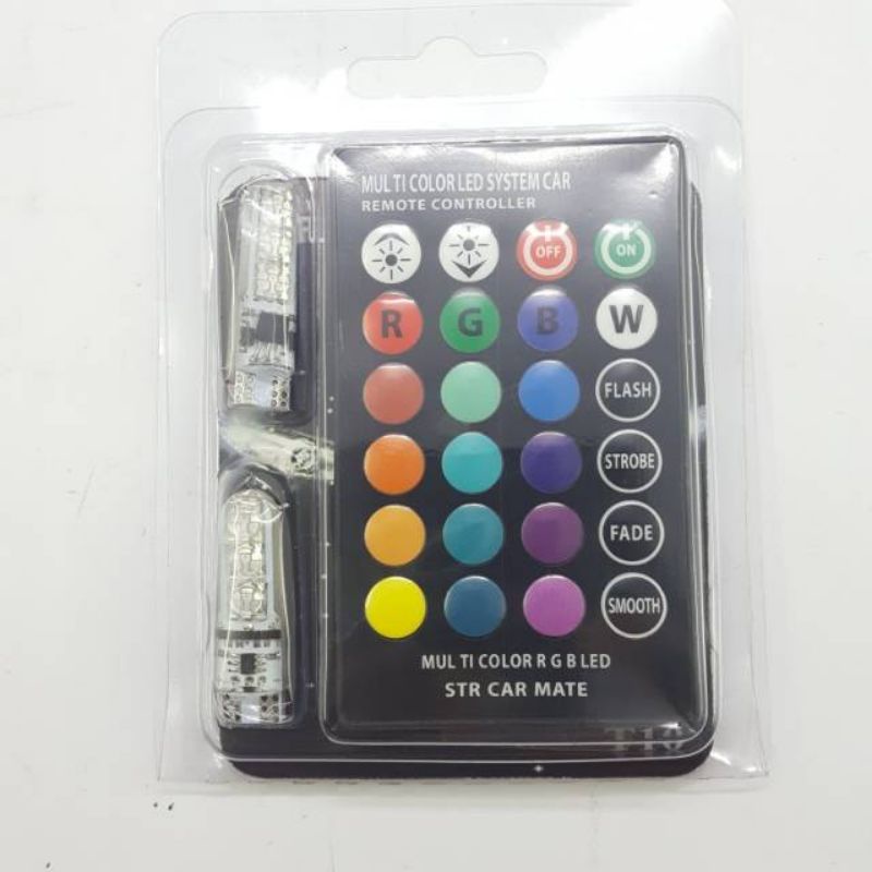 sen colok remot/ Sen T10 Jelly Remote 12 Warna/Sen remote langsung colok