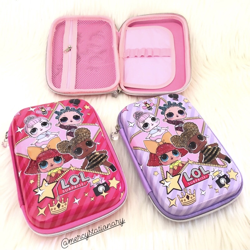 

Pensil Case LOL Timbul Mirip Smiggle Hard Case Kotak Pensil LOL Pink Purple
