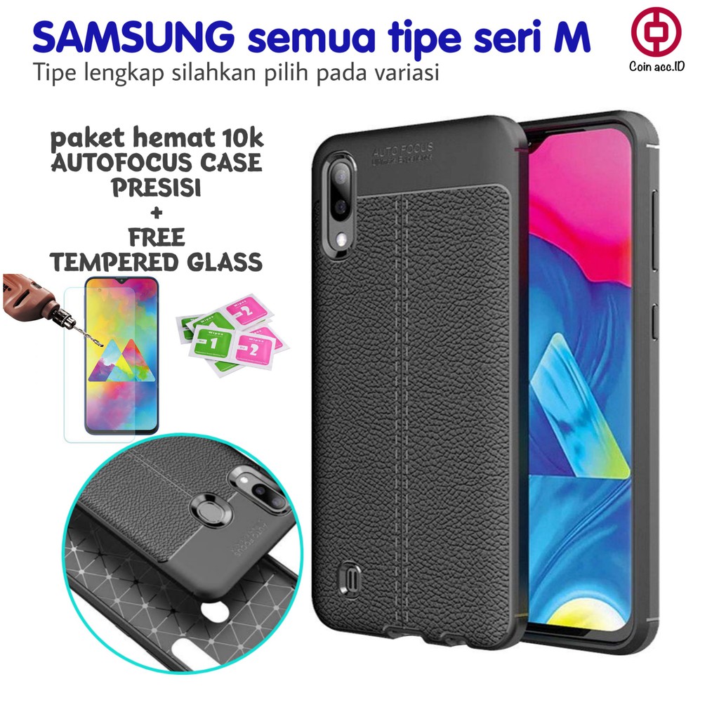 AUTOFOCUS CASE SAMSUNG M21/M10/M10S/M20/M30/M30S - silikon softcase ORIGINAL [FREE Temper glass]