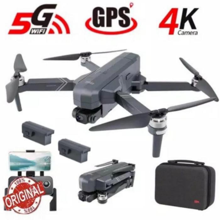 Brawij | Drone Sjrc F11 Pro 4K Gps Wifi Fpv 4K Hd Camera Plus 2Battery & Tas Kekinian Terlaris