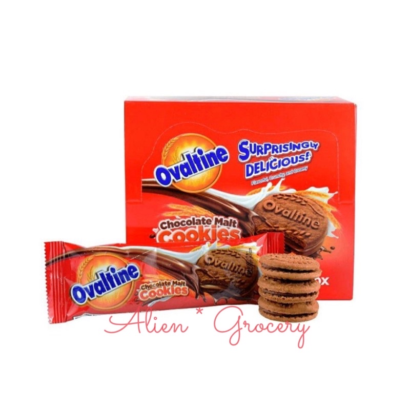 Ovaltine Choco Malt Cookies BOX 30gr x 12