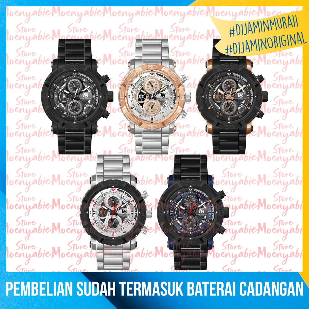 Jam Tangan Pria T5 H 3814G Original Dan Anti Air Jam Tangan T5