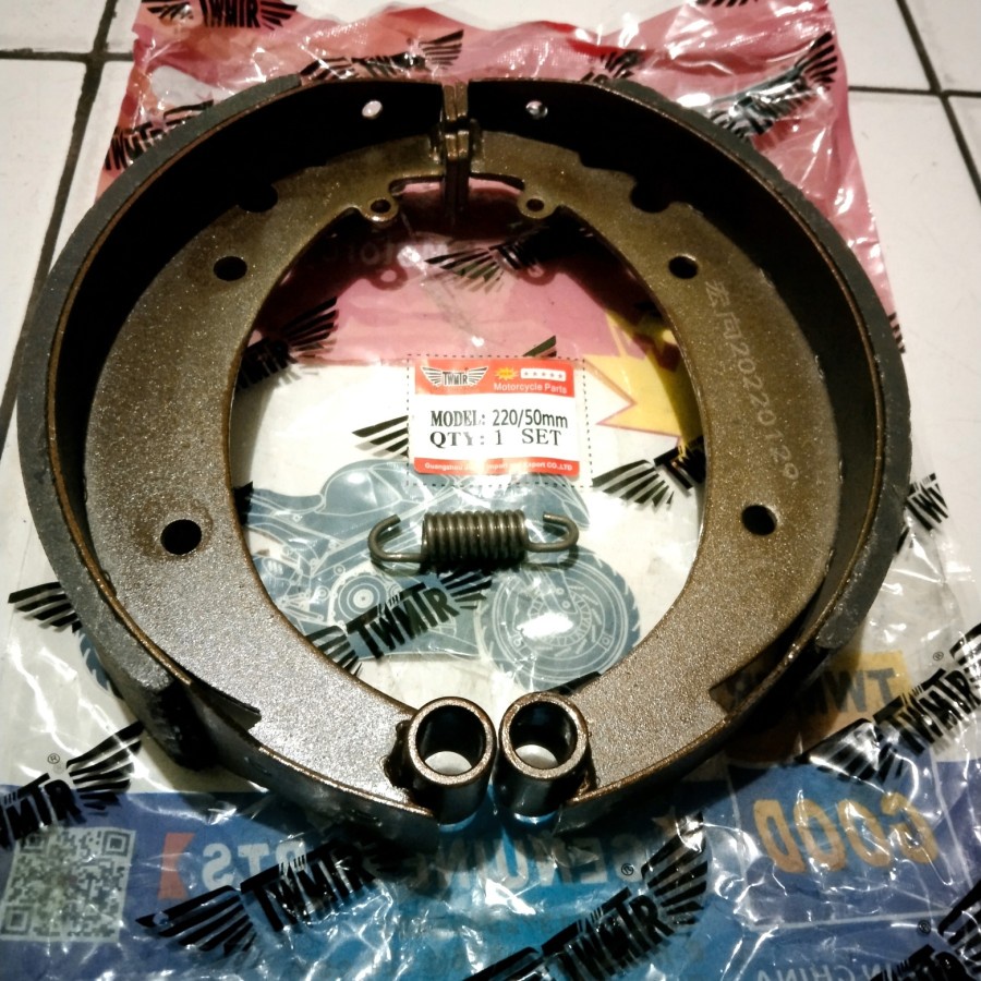 KAMPAS REM BELAKANG 220 MM LEBAR 5 CM VIAR KARYA 150,200,300 CC NEW